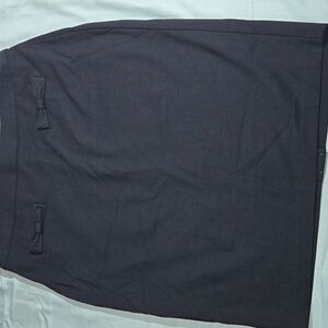 Talbots Black Pencil Skirt with Bow Details Womens Size 10 NWT